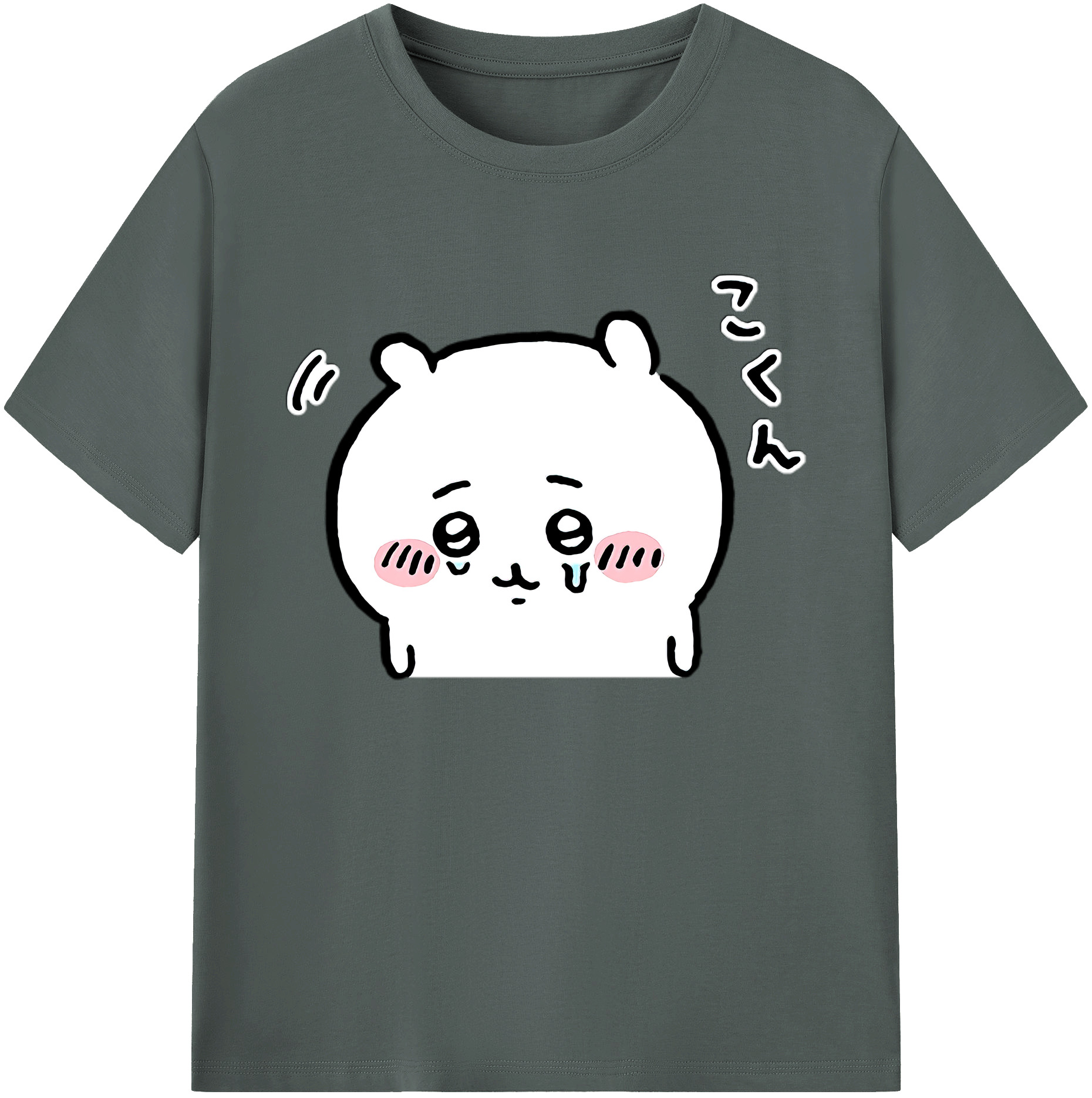 （画像用） ちいかわ ちいかわ Chii-kawa chiikawa 綿100％ メンズ半袖Tシャツ｜肌触りやわらか＆通気性